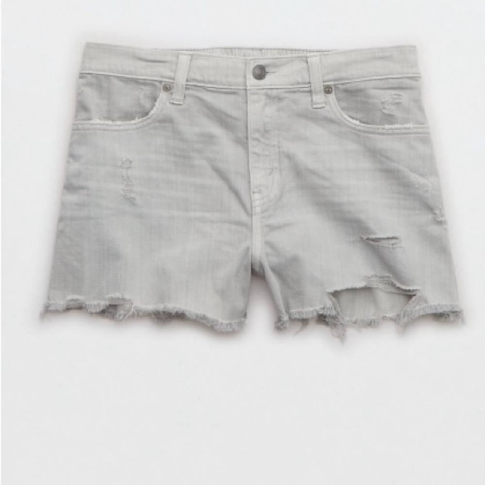 Aerie Distressed Daydream Denim Jean Shorts